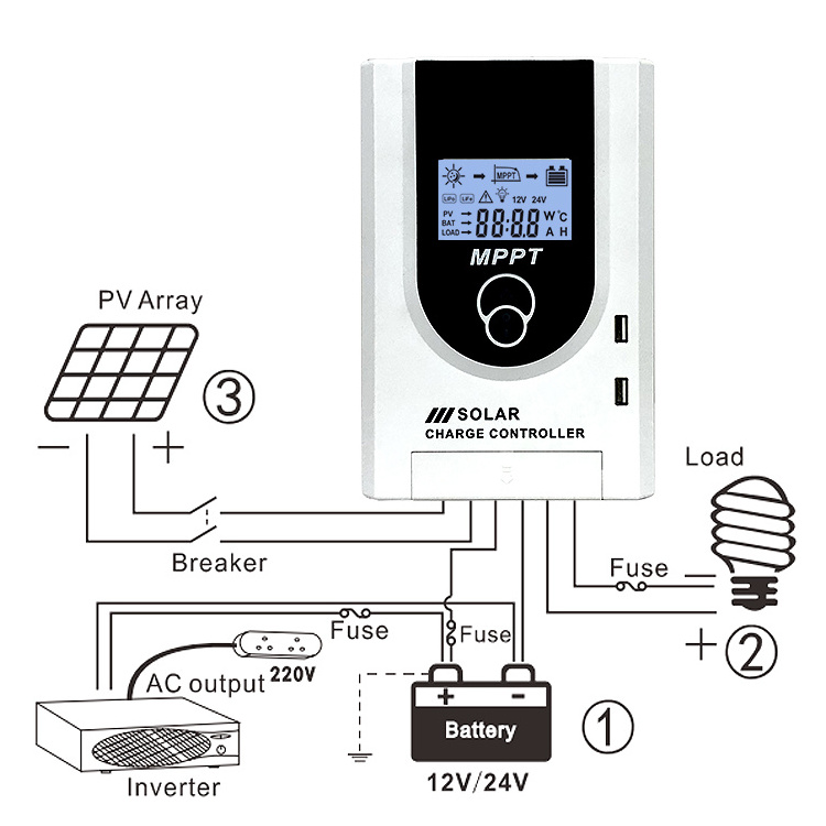 Anern solar charge controller 100 amp 80a solar power controller mppt