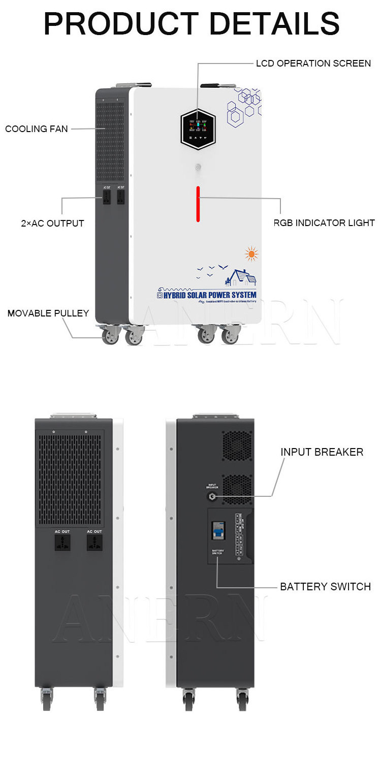 Anern 1000W high cost performance off grid solar kit on sales