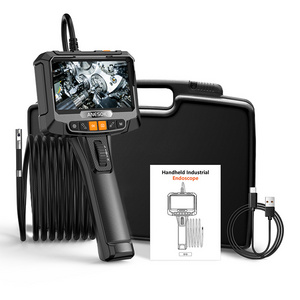 ANESOK S10 Two-Way Articulating Borescope Articulated Snake Camera for Automotive Aircraft Detection 360 Degree 5.0 Screen 1080p