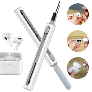 Wholesale 3 In 1 Earphone Cleaning Brush Pen Kit Tools Multi Cleaning Pen for Apple Airpods Earbuds Cleaner Kit