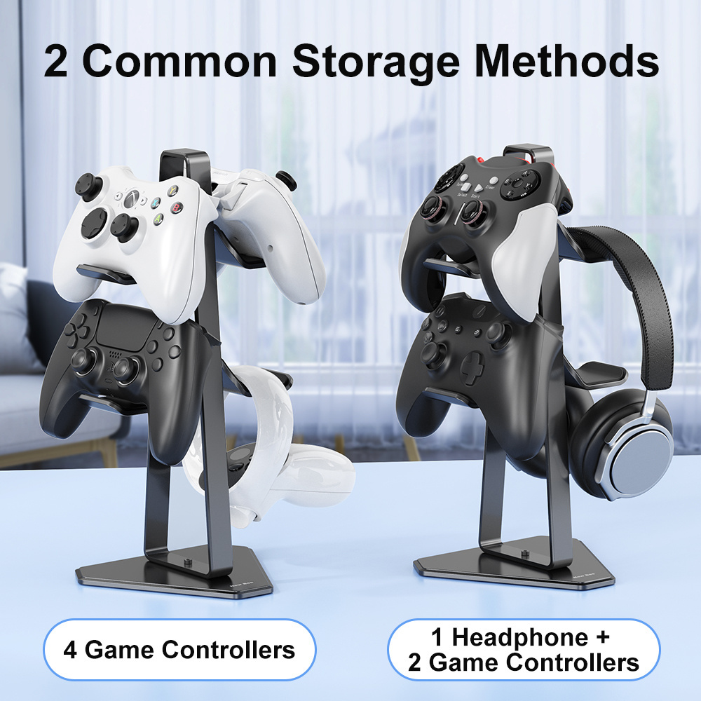 New Bee Custom Wholesale 2 Tiers Desk Gamepad Controller Stand for PS4 PS5 Switch Xbox VR Controller