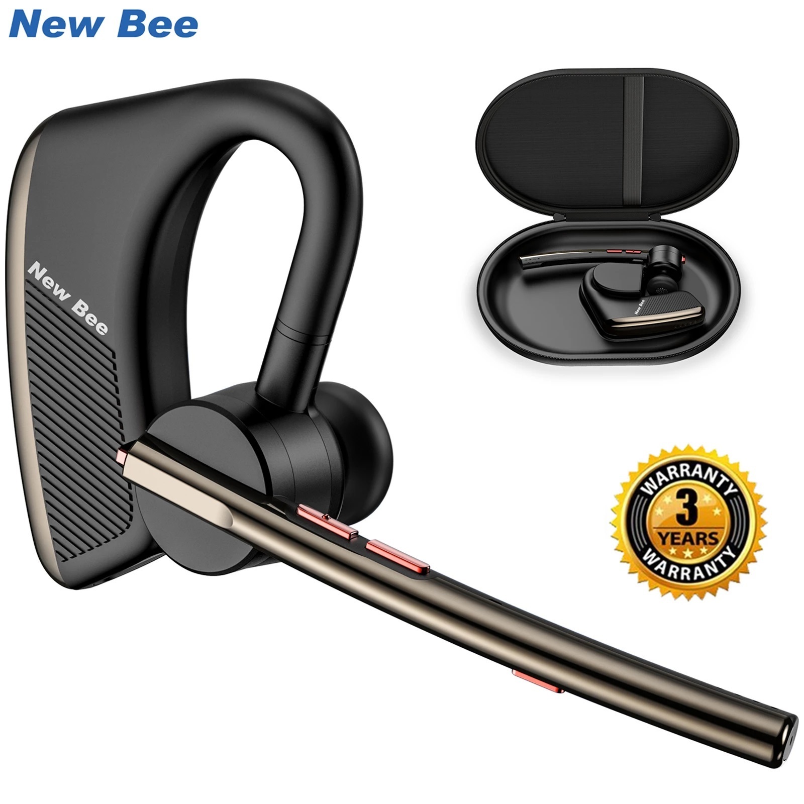 New Water Proof Earbuds Wireless Earphone Cheap Professional Bluetooth Handsfree Headset Single Ear Headset