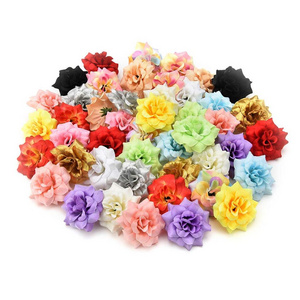 4.5cm Fake Flower Heads Wholesale Peony Daisy Artificial Flower Home Party Decorative Wreaths DIY Head Cheap Craft Wedding Decor