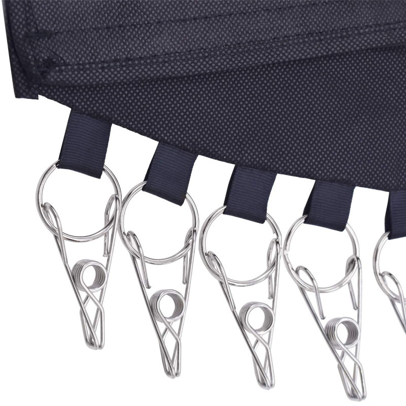 Folding Clothes Hat Organizer Hanger Cap Organizer Hat Holder with 10 Steel Clips for Closet