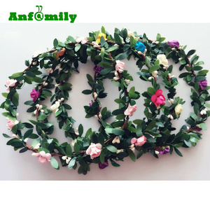 Women Girl Flower Fairy Wedding Beach Tiara Crown hair headband Garland