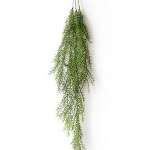 Artificial Greenery Ferns Plants Vines False Ivy Hanging Flowers Vine Pine Needle Wall Hanging Simulation Plant For Wall Indoor