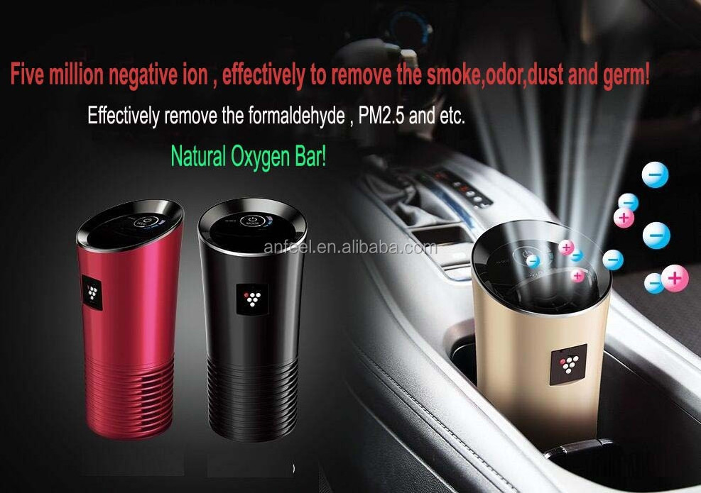 Hot sales Portable Car Air Purifier Best  Purifier for Allergies Auto Travel Car Air Freshener