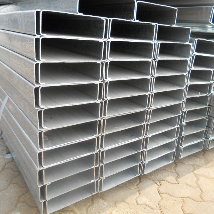 china factory price steel u channel perforated  ASTM A36 41x41x2.5 mm C purlin steel  cold rolled c channel steel C U Z  purlin