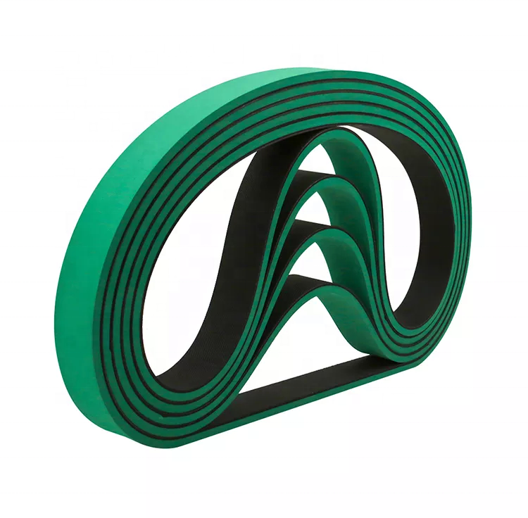 seamless Green Rubber Flat Belt High Speed Polyamide Transmission rubber belt