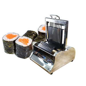 round sushi roll making machine meat rice sushi slicer cutting machine