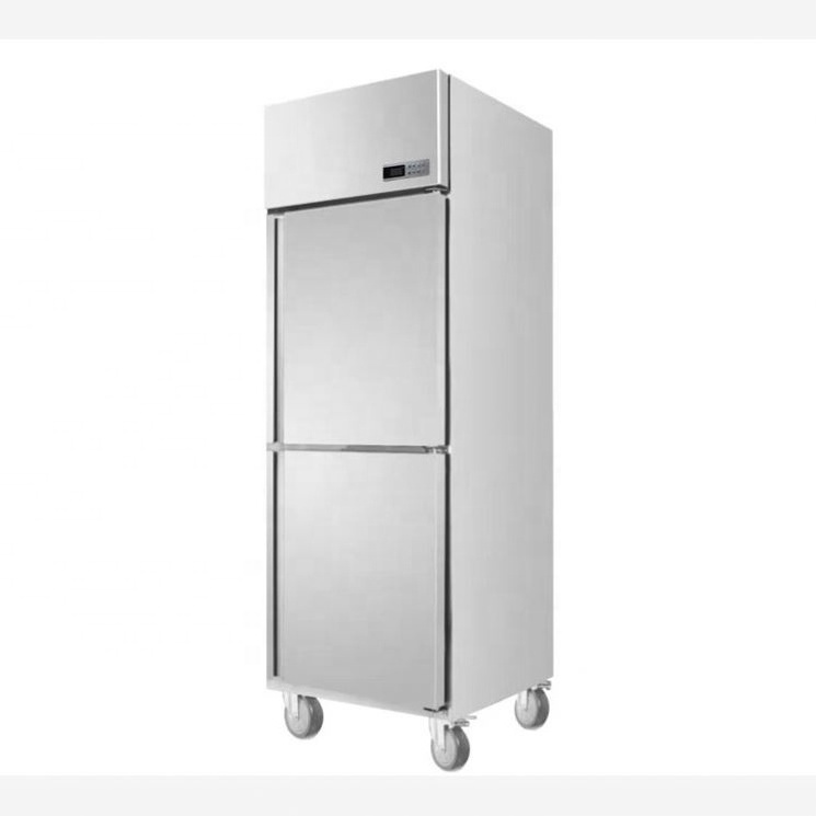 Professional Cold storage four door upright stainless steel commercial refrigerator and deep freezer