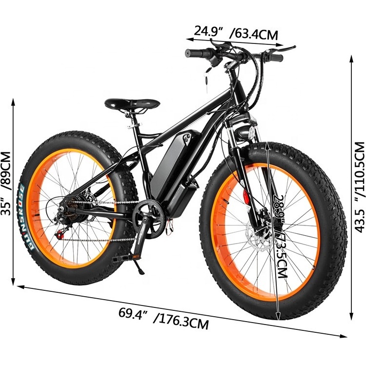 Europe warehouse hot sale mountain fat tire 26 inches electric bicycle e bike