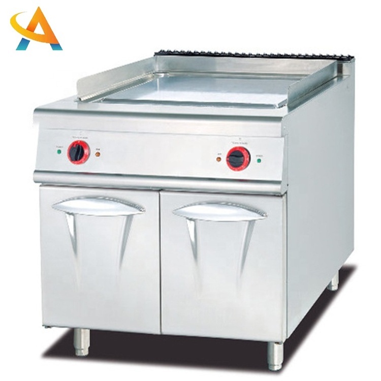 restaurant stainless steel gas griddle/ commercial table top 1/3 grooved,2/3 flat griddle grill