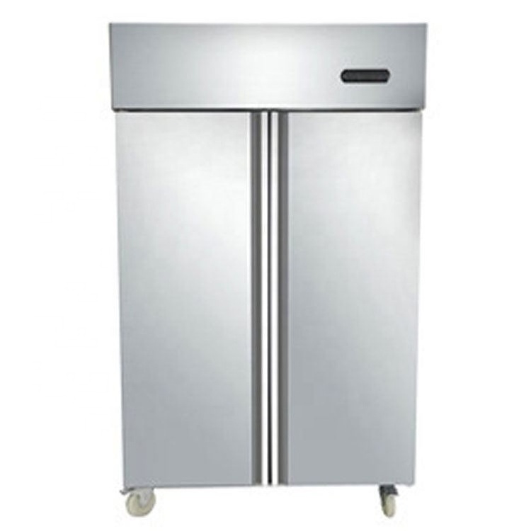 Commercial Kitchen Stainless Steel Freezer Cooler Direct Fan Air Compressor Cooling System No Frost Upright Refrigerator Fridge