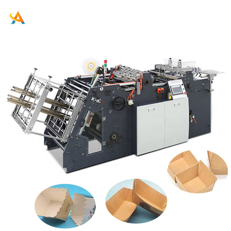 Hamburger packing box manufacturing machine snack packing carton manufacturing machine