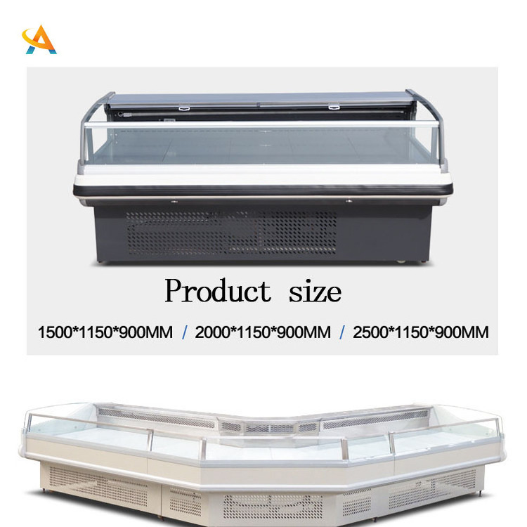 Showcase Refrigerator Industrial Chiller Fresh Display Counter Cases/Fridge Freezers For Meat