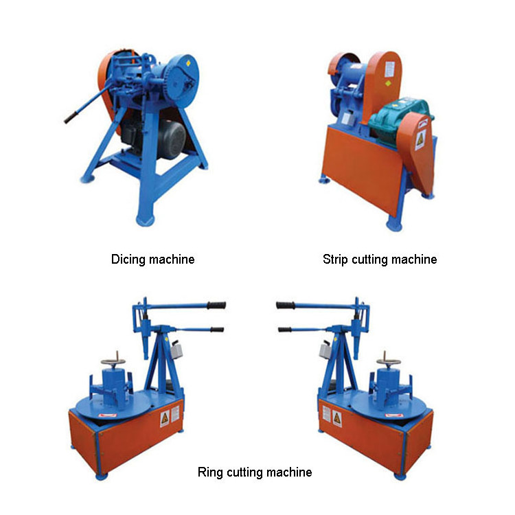 Rubber Strip Tire Sidewalls Cutting Machine /Scrap Tire Recycling Machine With Good Price / Waste Tire Strip Cutter