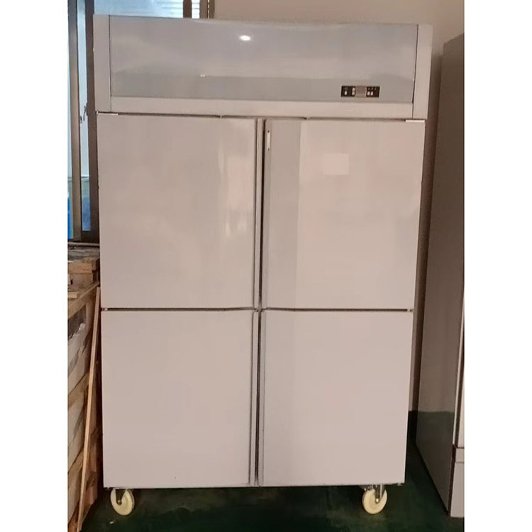 2023 Professional Cold storage four door upright stainless steel commercial refrigerator and deep freezer