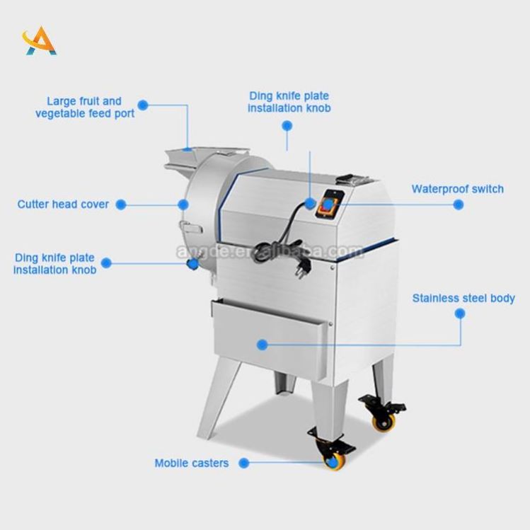 Latest Design Small Vegetable Cutting Machine Potato/Cucumber/Onion Carrot Slicing Shredder Dicer Automatic Vegetable Cutter