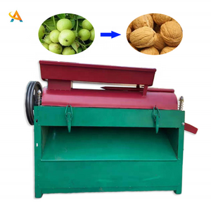 Commercial Automatic Pecan Green Walnut Shell Removal Cracker Husking Peeling Machine