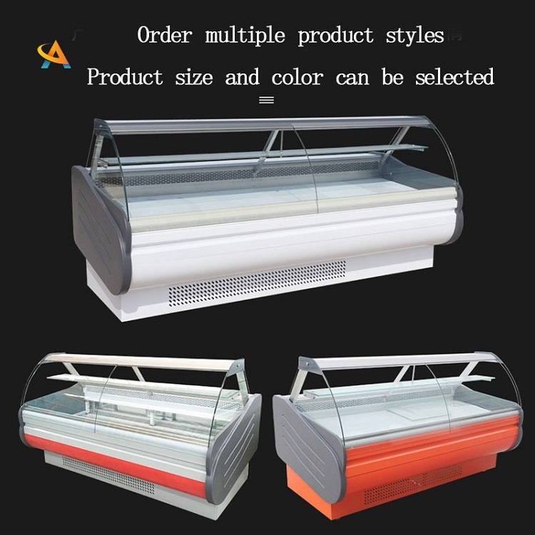 Showcase Refrigerator Industrial Chiller Fresh Display Counter Cases/Fridge Freezers For Meat