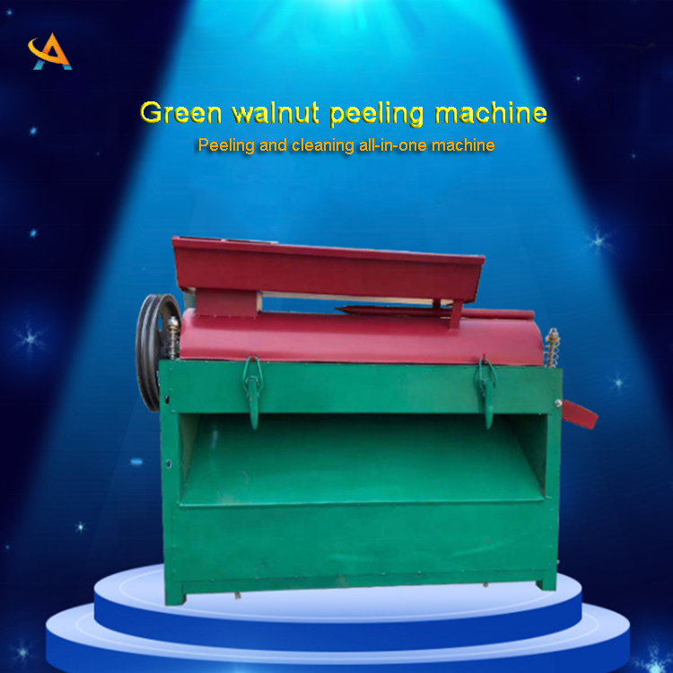 Commercial Automatic Pecan Green Walnut Shell Removal Cracker Husking Peeling Machine