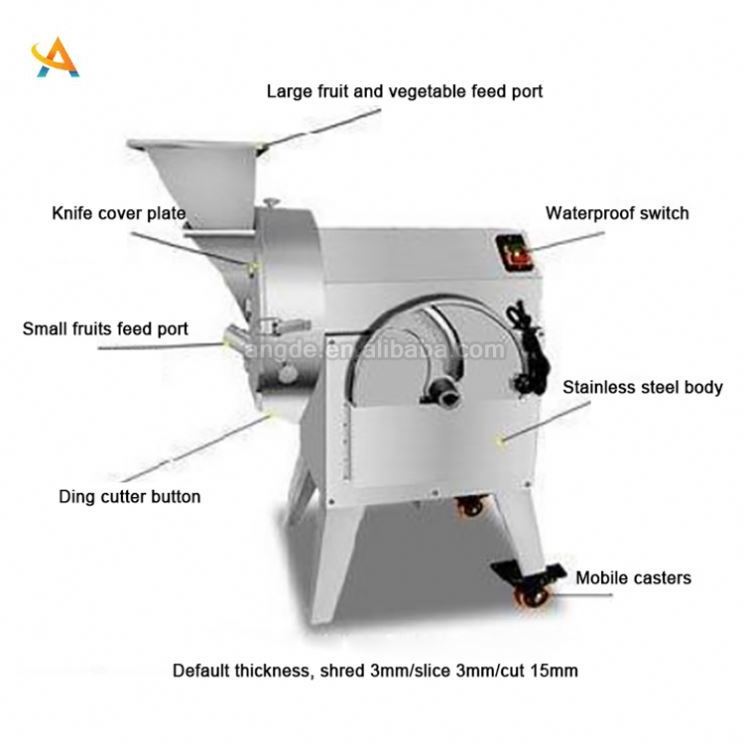 Hot Selling Commercial Vegetable Dicer/Tomato Cube Cutting Machine Potato Slicer Shredding Vegetable Cutter Machine