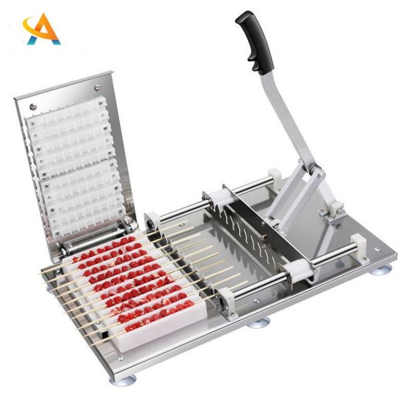 Factory Price High Quality Shish Kabob   Chicken Bbq Automatic Manual Satay Meat Kebab Skewer Grill Machine