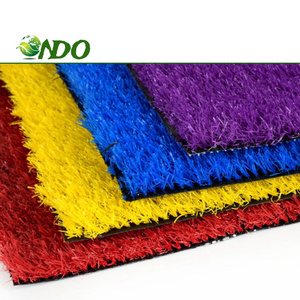 Factory Wholesale Green Red blue Black Yellow Purple Rainbow Grass Artificial grass for School pleasure ground