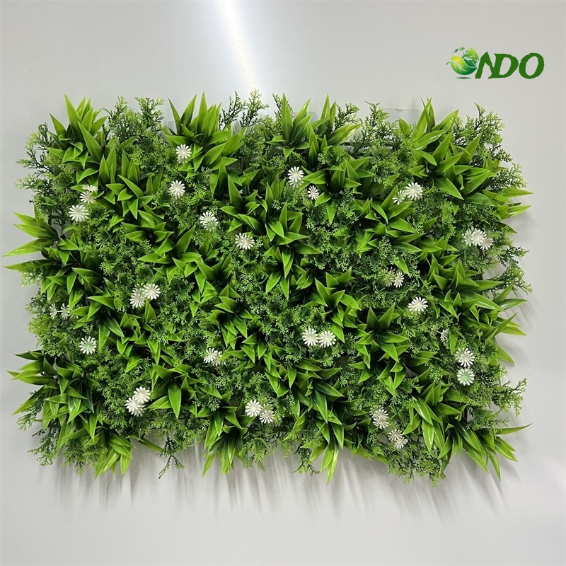 Wholesale simulation leaves grass wall artificial leaf fence ivy hedge plant grass wall for garden