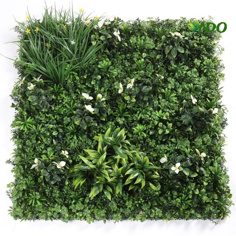 Best Selling UV Boxwood Faux Mats Hedge pasto sintetico pared Artificial plastic synthetic Panels Grass Wall