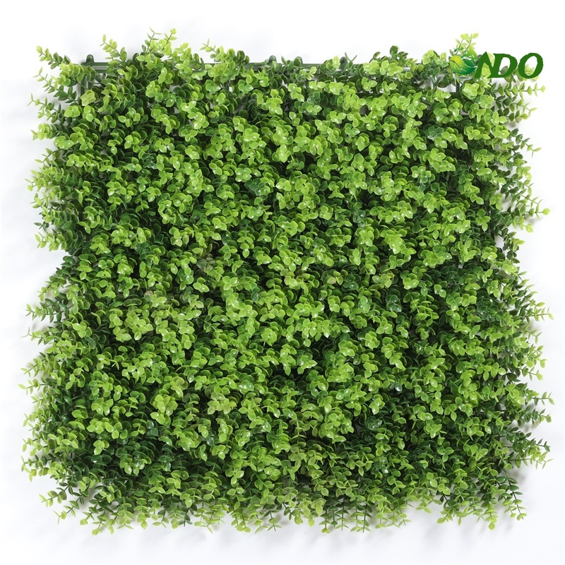 Hedge Fence Green Leaf Anti-UV Outdoor Indoor Decoration Fake Artificial Plant Grass Wall