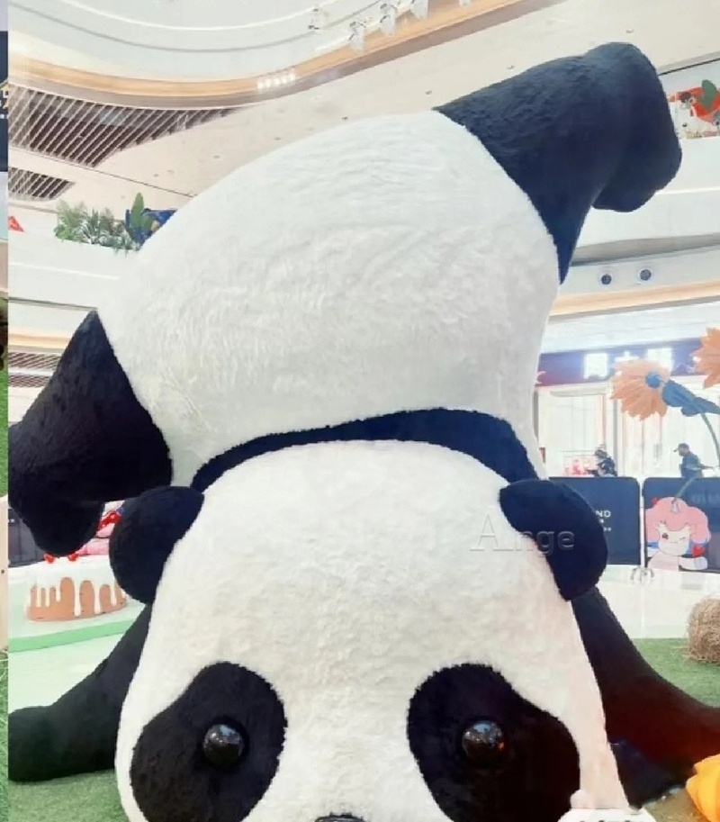 art event decoration inflatable panda bear cartoon for sale