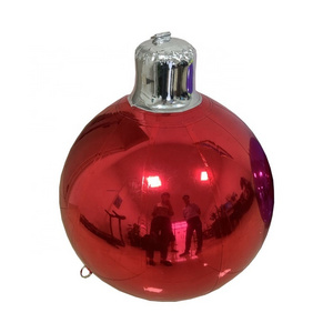 Christmas decoration shiny ball 1M 2M 3M Inflatable Boule De Noel Chrome Stage Hang Up Reflective Balls