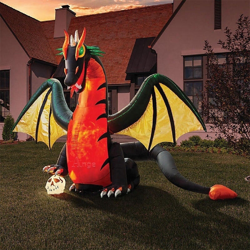 Inflatable dragon puppet costume for happy new year year outdoor parade performance dragon inflatable bounce