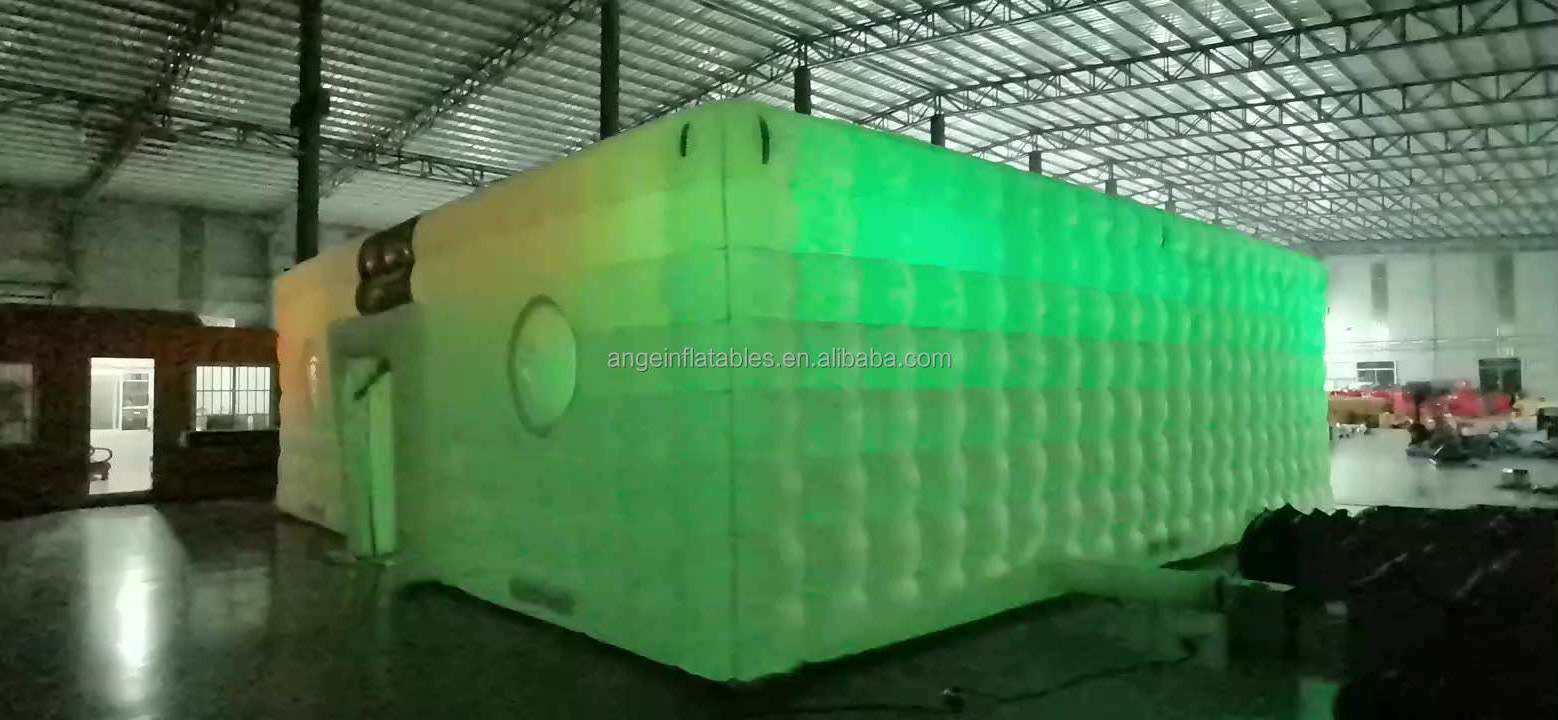 ANGE outdoor commercial inflatable tent white giant cheap inflatable light tent LED inflatable nightclub