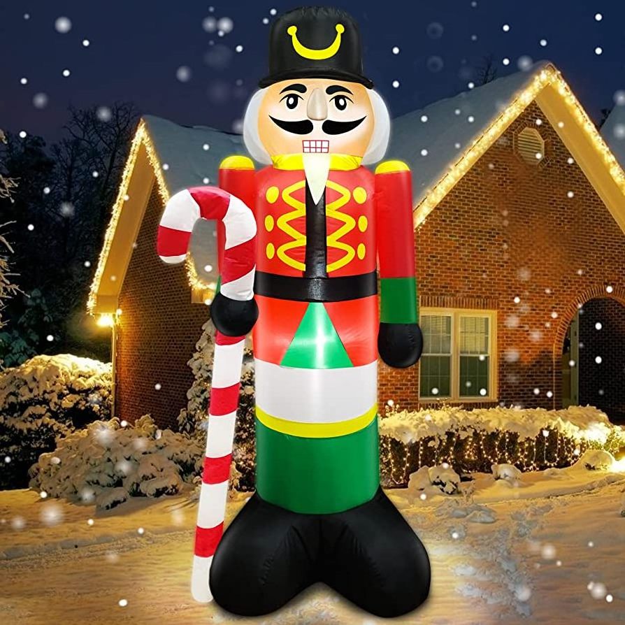 Outdoor Garden Decoration Inflatable Christmas Nutcracker Advertising Inflatable Cartoon Giant Inflatable