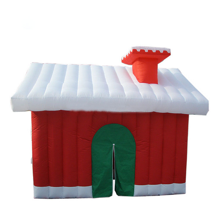 Christmas Decoration Red Inflatable Santa House  Tent For Xmas Party,Christmas inflatable tent