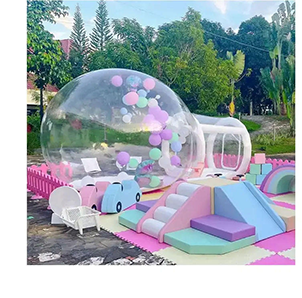 Christmas Outdoor Decorations Giant Snow Globe Bubble Tent Inflatable Human Size Snow Globe