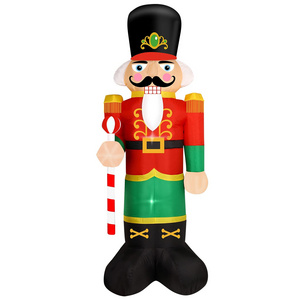 Outdoor Garden Decoration Inflatable Christmas Nutcracker Advertising Inflatable Cartoon Giant Inflatable