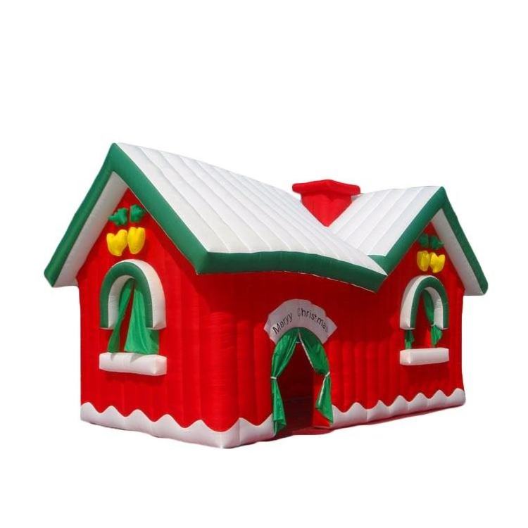 Christmas Decoration Red Inflatable Santa House  Tent For Xmas Party,Christmas inflatable tent