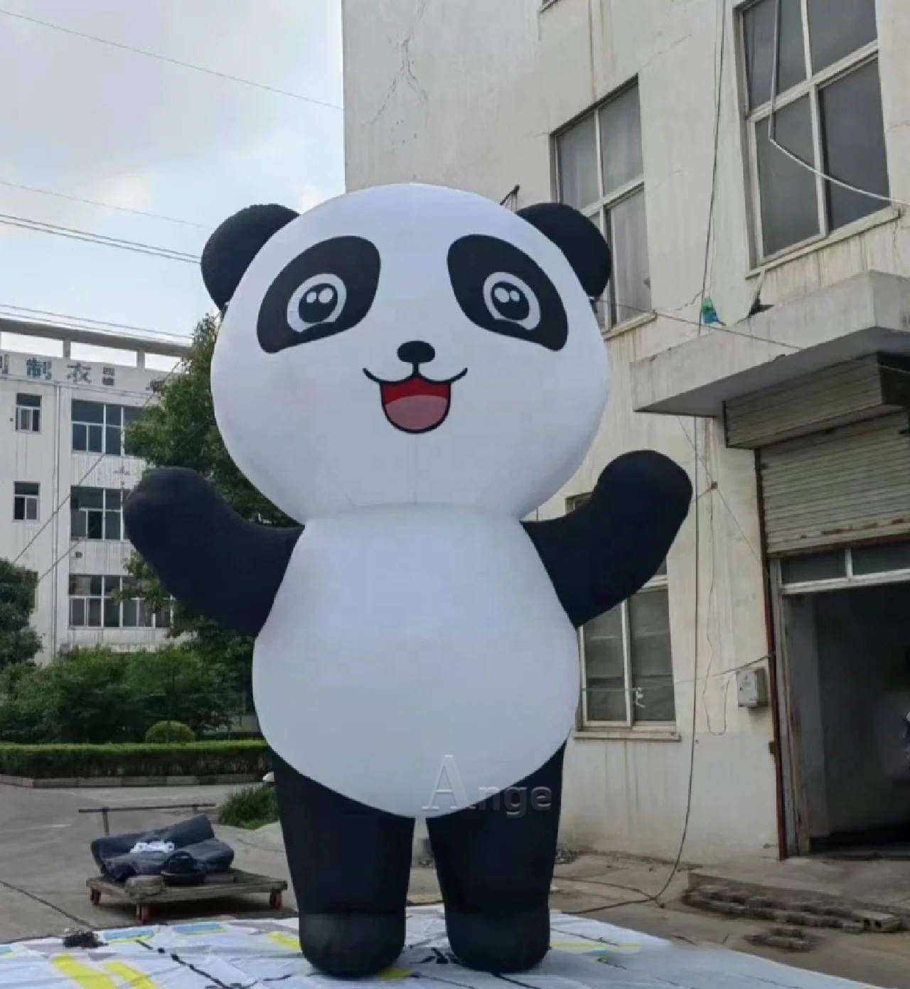 art event decoration inflatable panda bear cartoon for sale