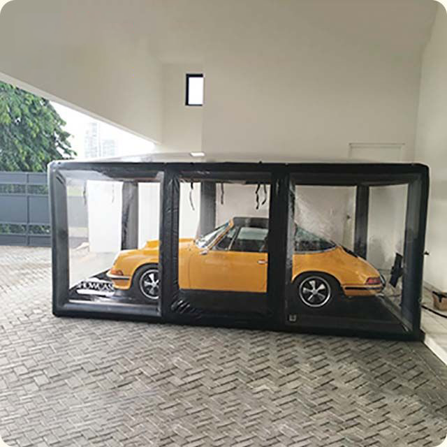 ANGE inflatable carport commercial PVC car storage tent portable black inflatable spray booth