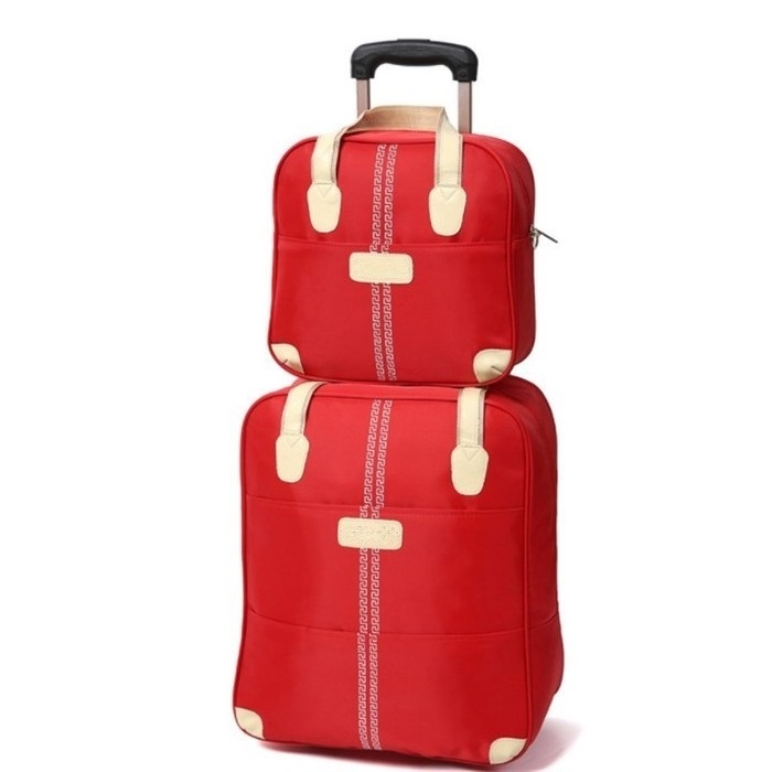 Korea fashion style waterproof  suitcase trolley luggage travel bag set