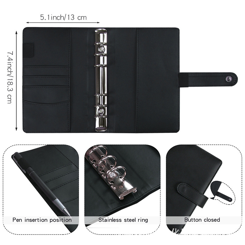 New arrival A6 budget binder with zipper cash envelopes