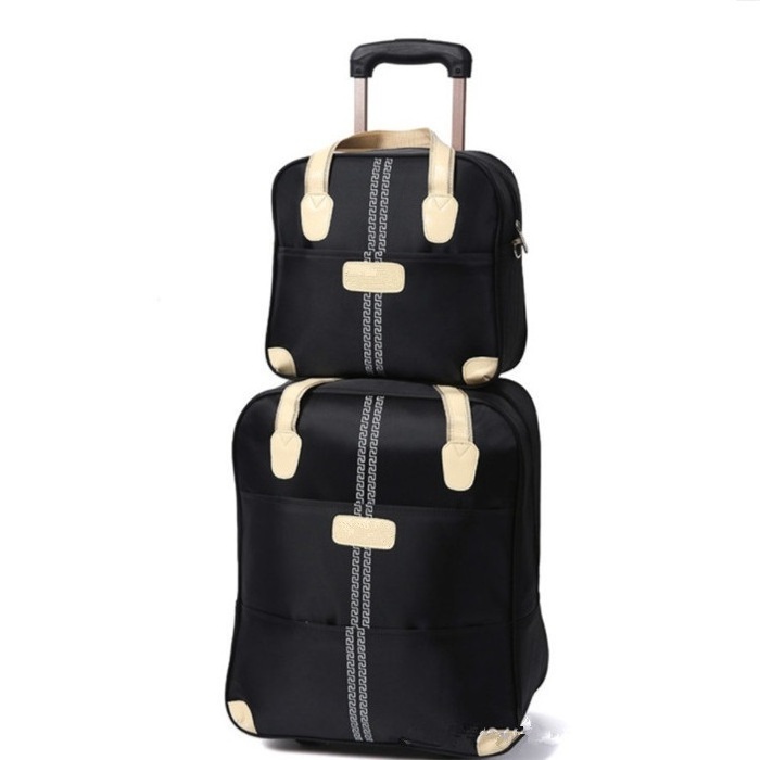 Korea fashion style waterproof  suitcase trolley luggage travel bag set