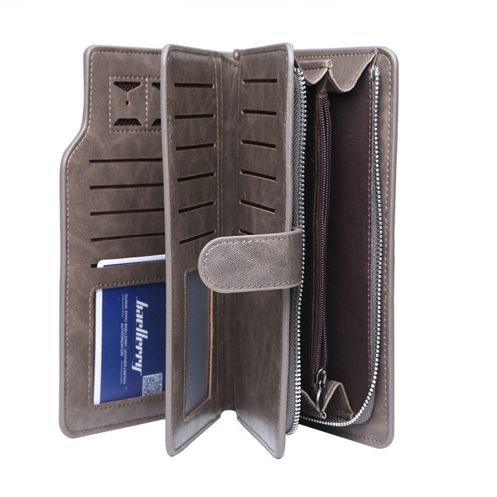 Korean business Zipper three card holder baellerry wallet men