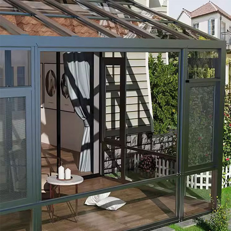 Customized sun room outdoor glass room for garden glass house sunrooms glass houses sunroom aluminum bathroom