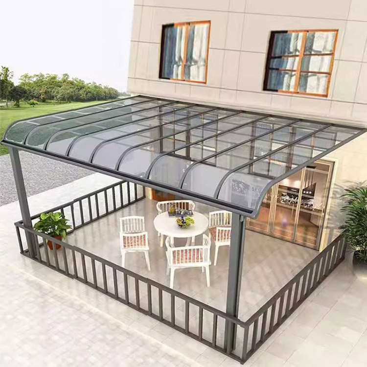 Best Sale Low Cost Outdoor Easy Assemble Solid Polycarbonate Gazebo Shed Balcony Canopy