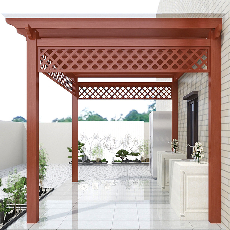 High Quality Luxury Wooden Garden Hot Tub Gazebo Outdoor Pavilion For Botany Waterproof Grape Trellis Wooden Pergola